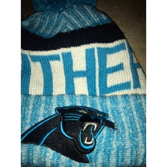 𝅺carolina Panthers New Era‎ Knit Hat - Picture 4 of 7
